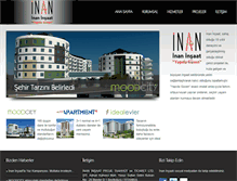 Tablet Screenshot of inan-insaat.com